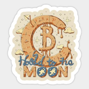 Hold to the moon Sticker